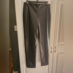 Faux leather pants
